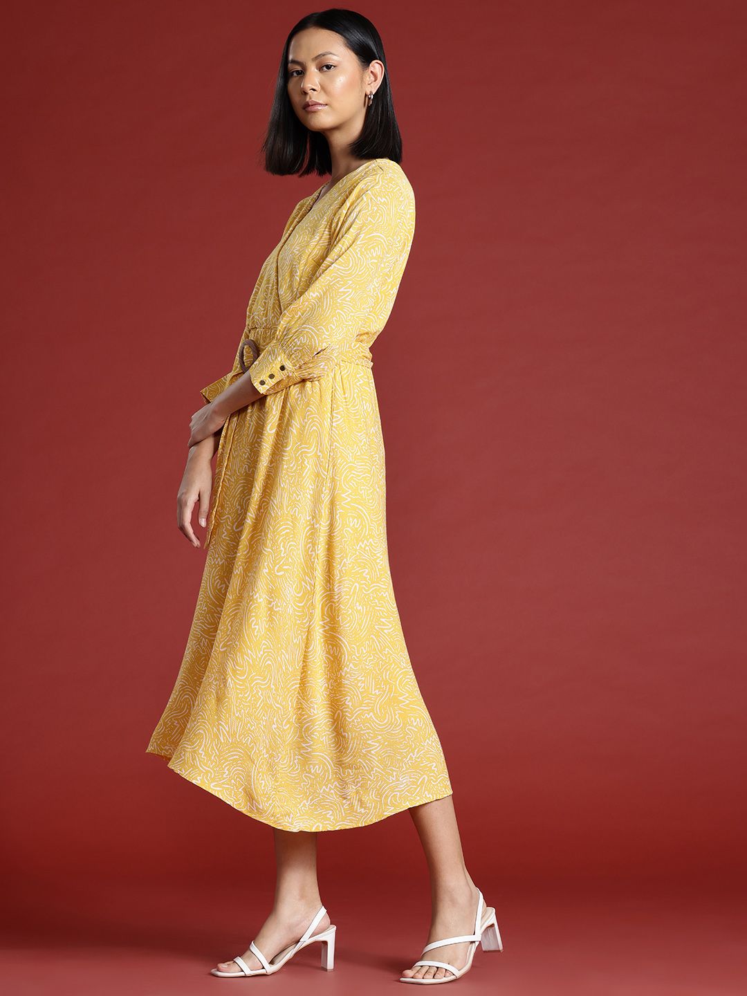 all about you Print Midi Dress