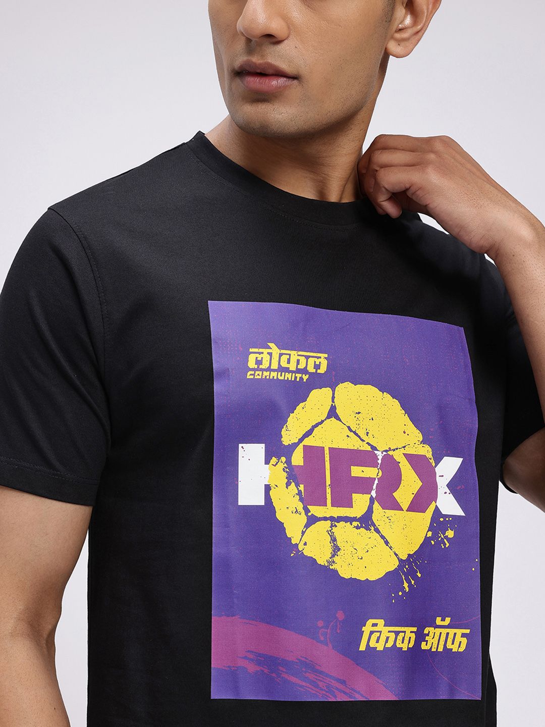 HRX by Hrithik Roshan Men Pure Cotton Printed T-shirt