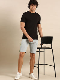 Being Human Men Solid Slim Fit Regular Shorts With Side Taping
