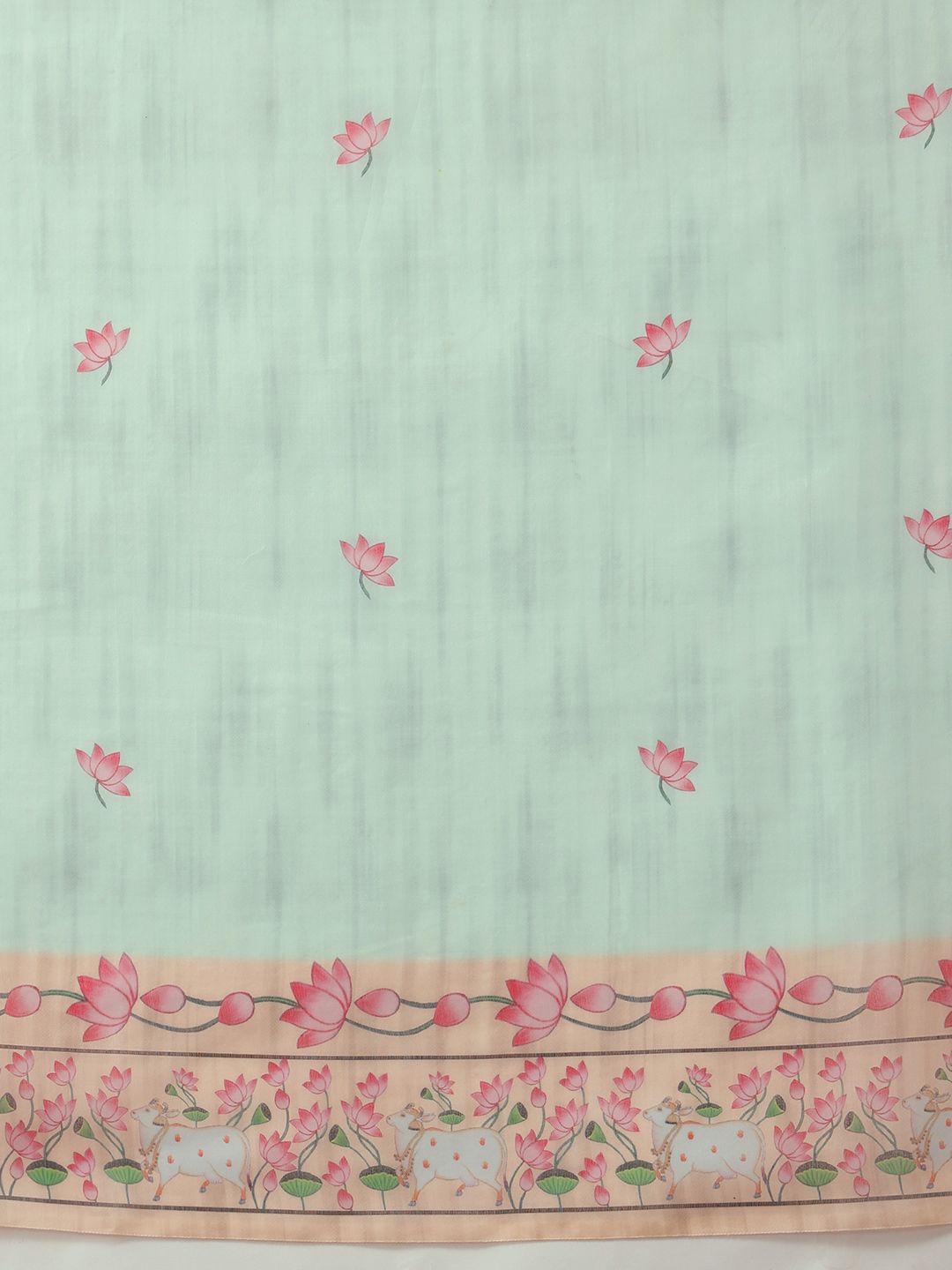 Floral Chanderi Saree With Tassels