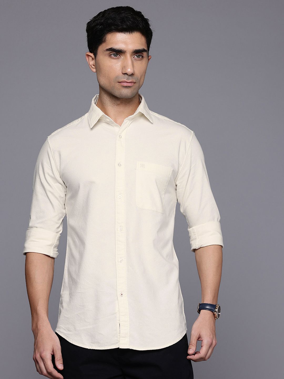 Raymond Slim Fit Pure Cotton Casual Shirt