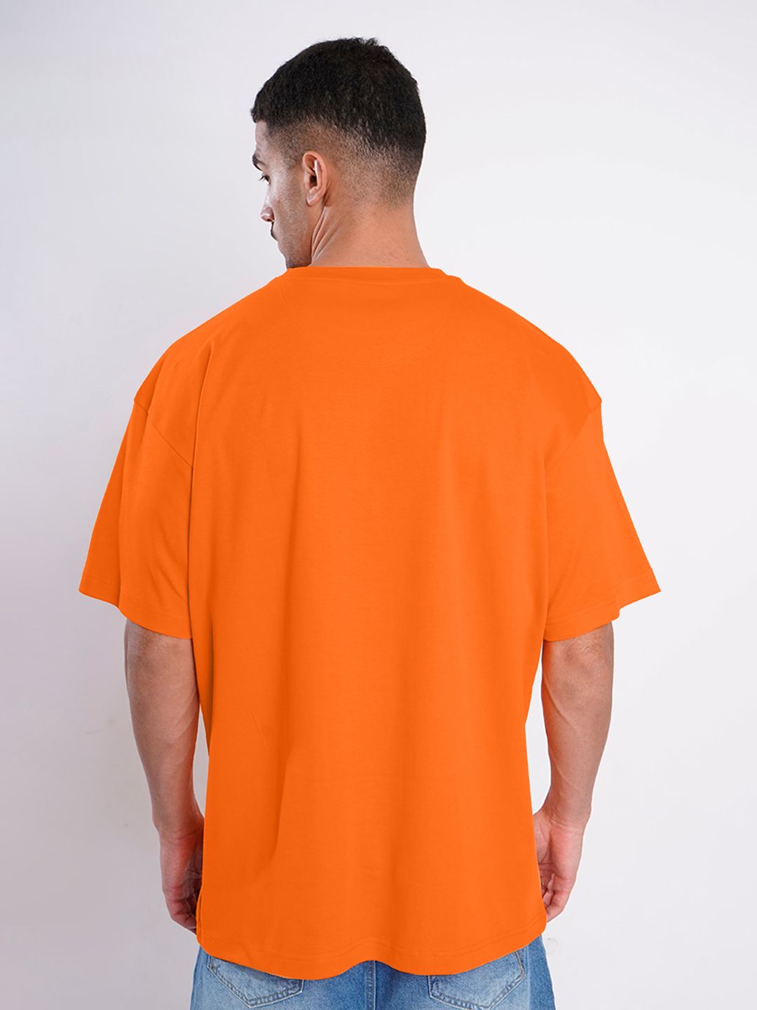 Bene Kleed Drop-Shoulder Sleeves Cotton Oversized T-shirt