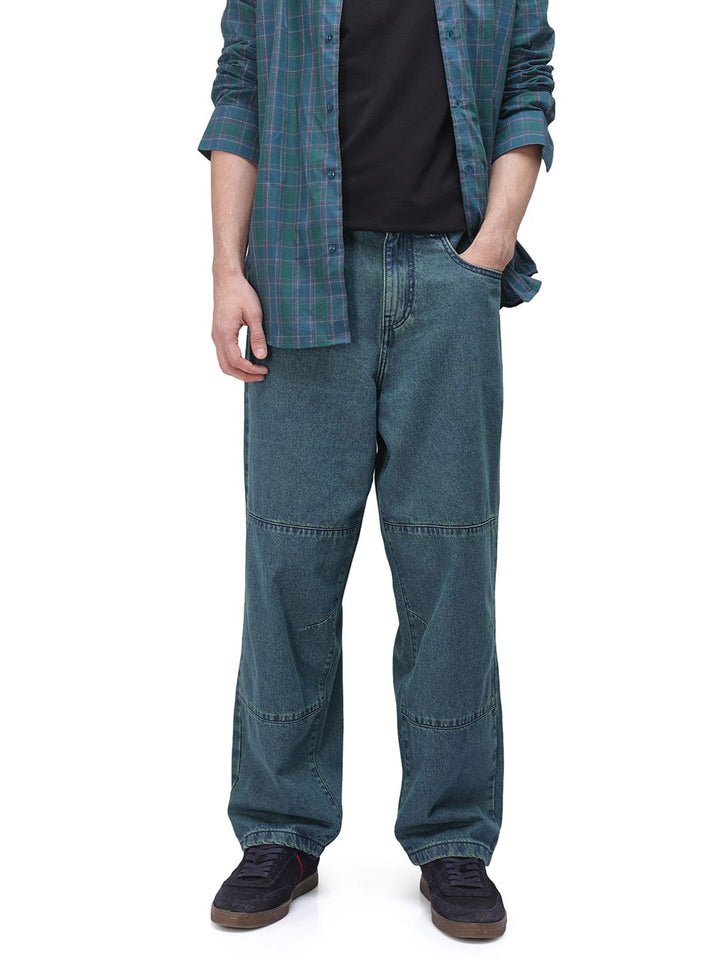 RARE RABBIT Men Comfort Low Distress Light Fade Stretchable Jeans