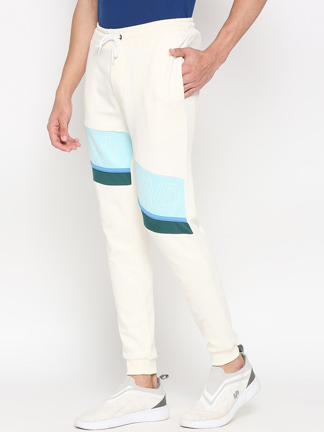 Being Human Men Cotton Mid-Rise Joggers