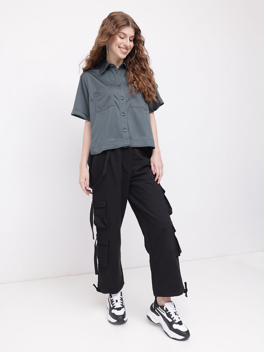 DressBerry 90s Functional Re-Boot High-Low Shirt