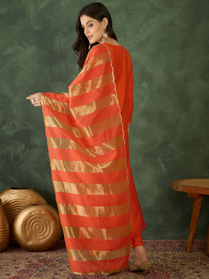 KALINI Women Embroidered A-Line Kurta Set