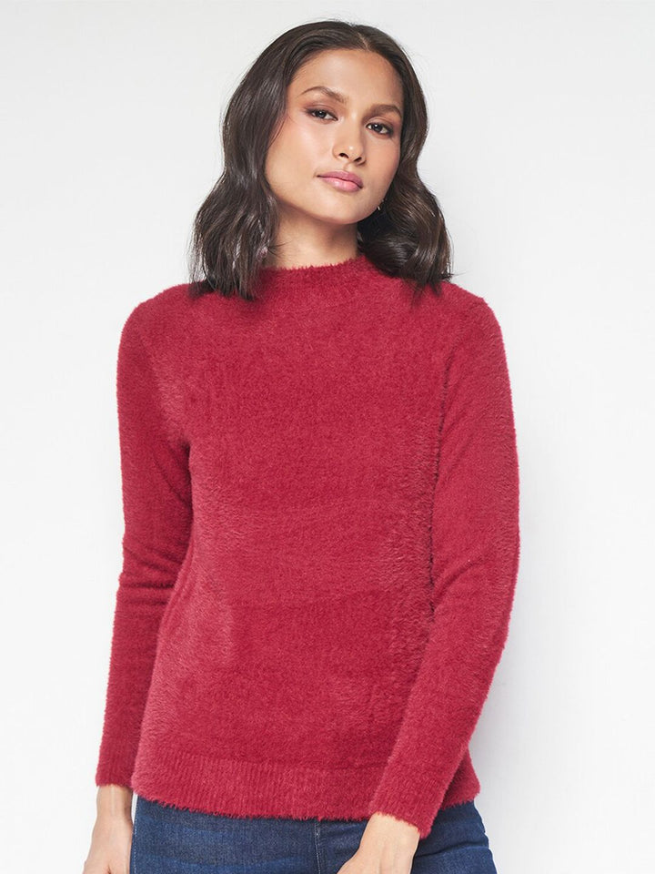 AND Round Neck Long Sleeves Top