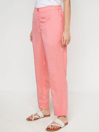 Global Desi Women Straight Fit Parallel Trousers