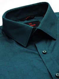 Raymond Pure Cotton Textured Slim Fit Opaque Formal Shirt