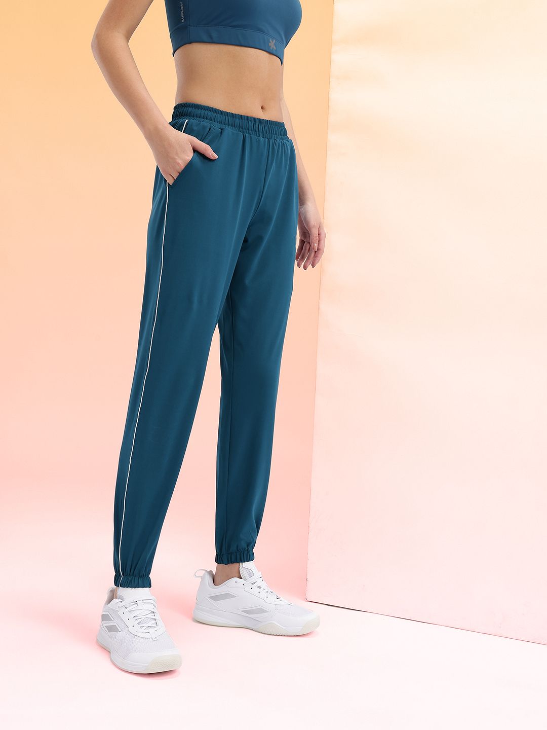 HRX by Hrithik Roshan Women Brand Logo Detail Rapid-Dry Running Joggers