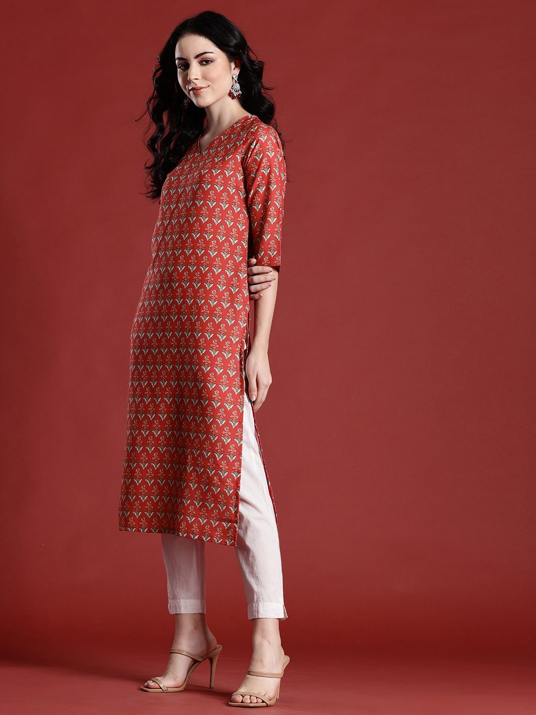 Anouk Women Floral Printed Kurta
