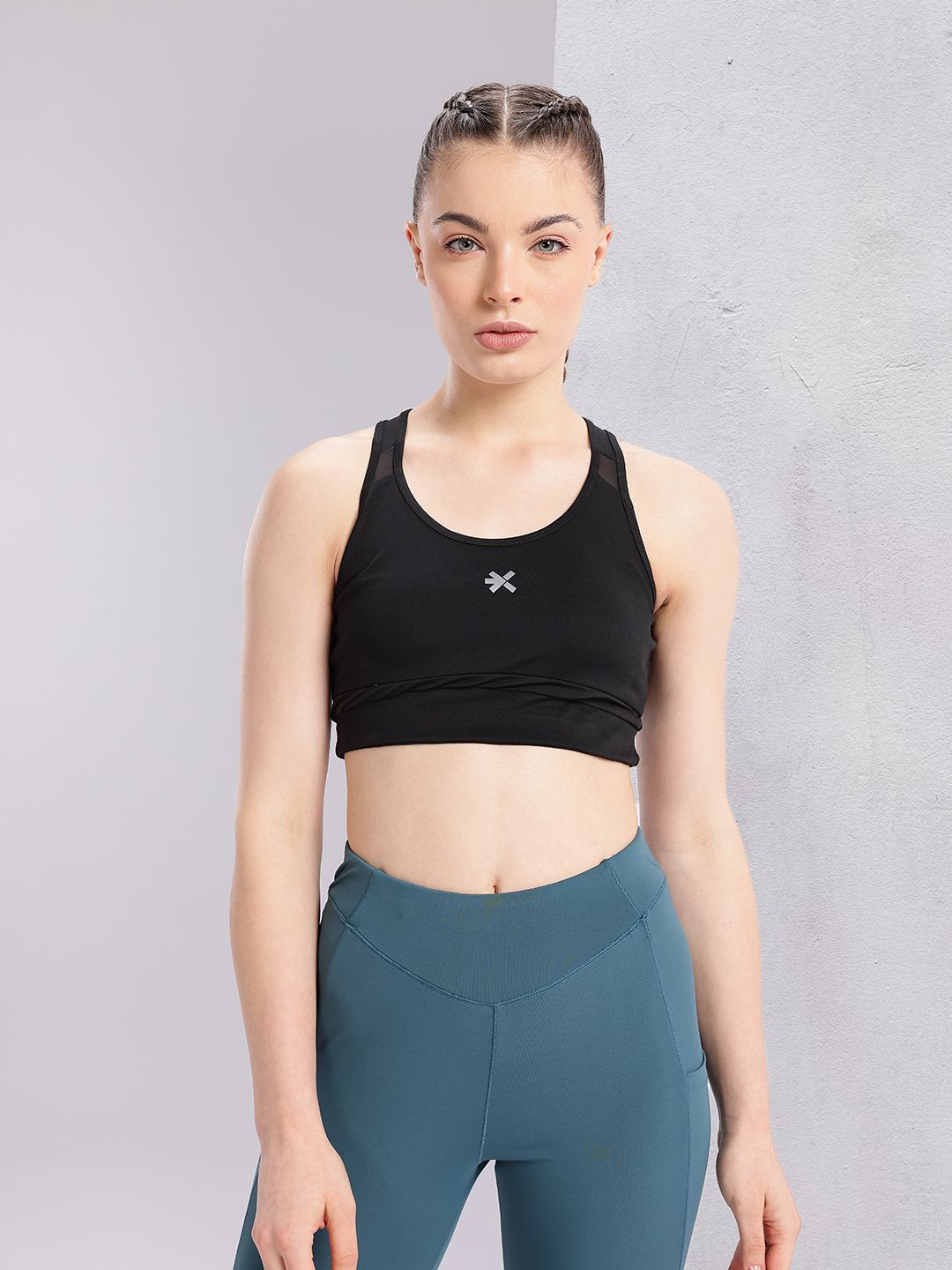 HRX by Hrithik Roshan Full Coverage Lightly Padded Rapid-Dry Running Bra KR4103_03_A