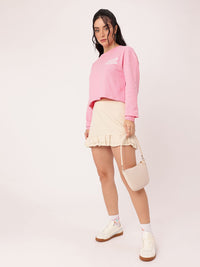 DressBerry Printed Cotton Terry Relaxed Fit Sweatshirts