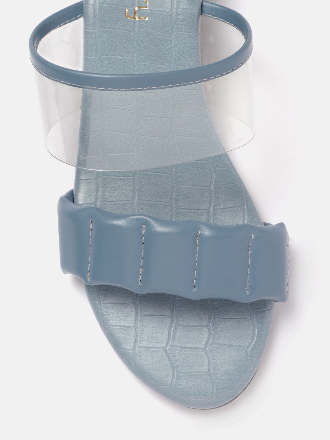 DressBerry Quilt Textured Block Sandals