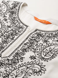 Indo Era Women Paisley Embroidered Thread Work Kurta