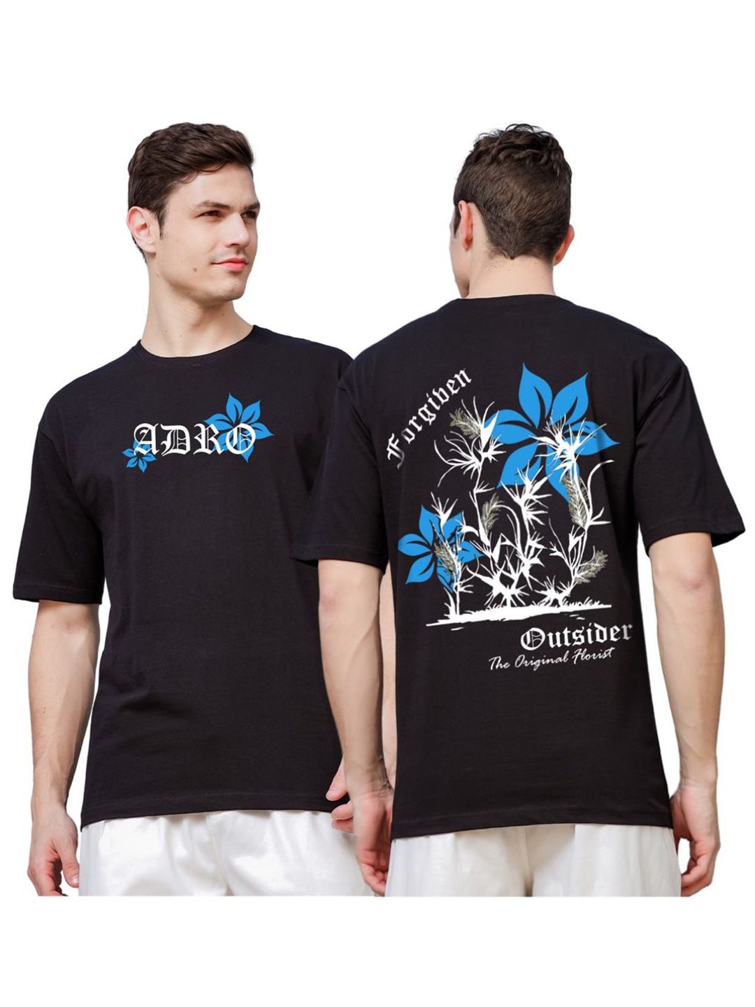 ADRO Men Typography Printed T-shirt