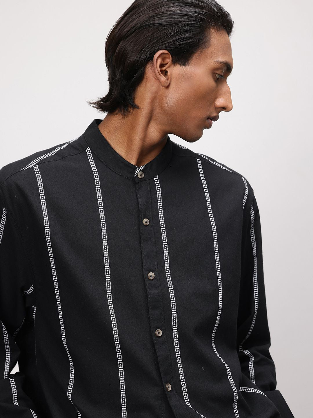 ether 365 Essentials Pure Cotton Striped Casual Shirt