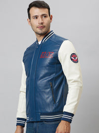 Being Human Typography Printed Cotton Varsity Jacket