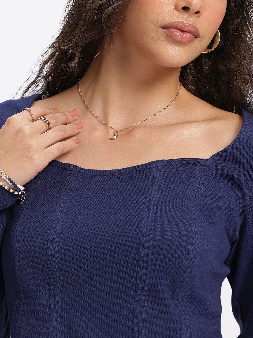 DressBerry Cozy Chic Craze Ribbed Fitted Top