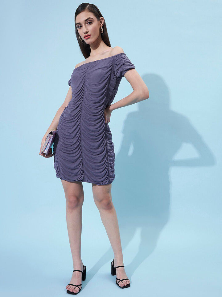 Athena Off-Shoulder Sheath Dress