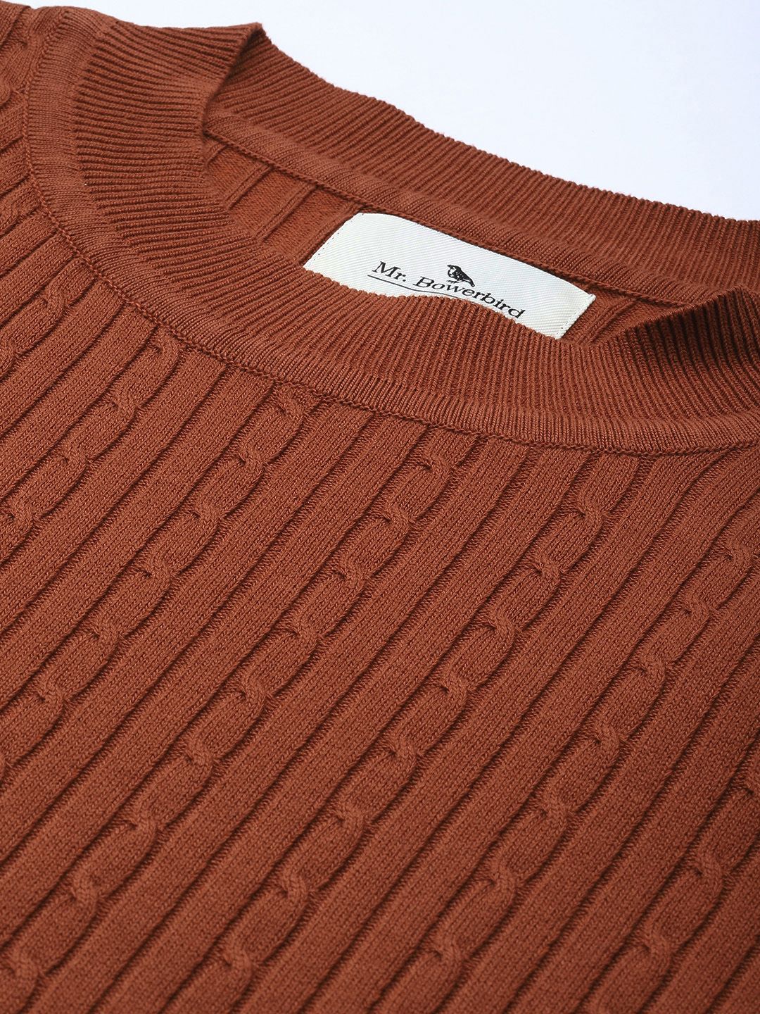 Mr Bowerbird Tailored Fit Cable Knit Pullover