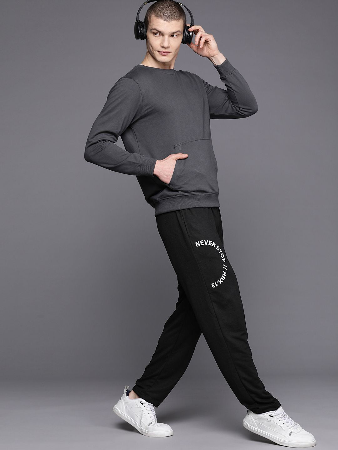 HRX by Hrithik Roshan Men Printed Detail Track Pants