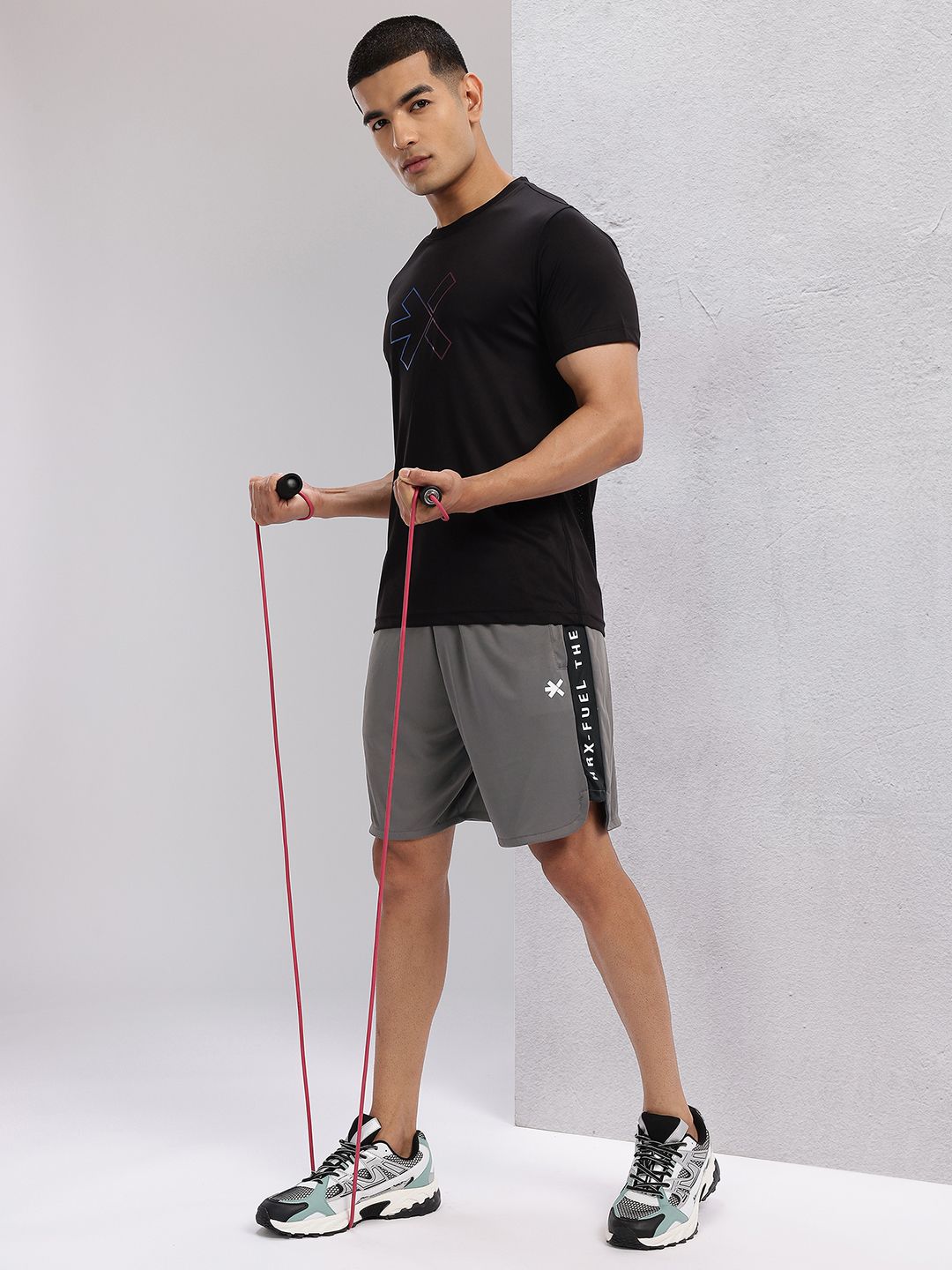 HRX by Hrithik Roshan Men Side Stripe Training Shorts