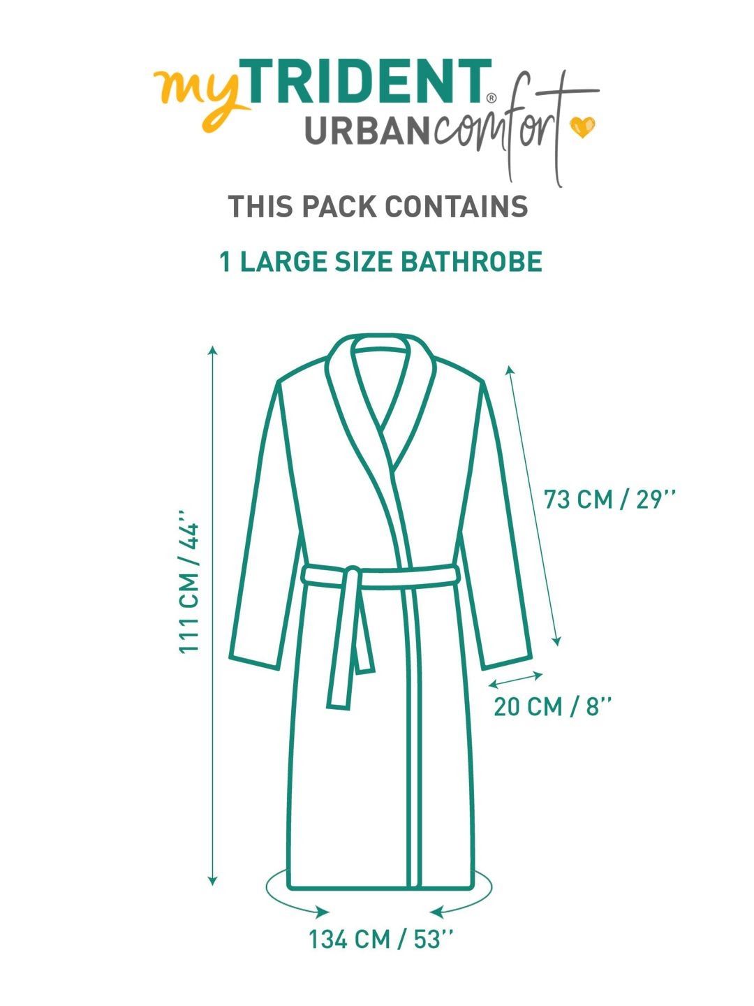 MYTRIDENT Unisex Beige 240 GSM Pure Cotton Bath Robe
