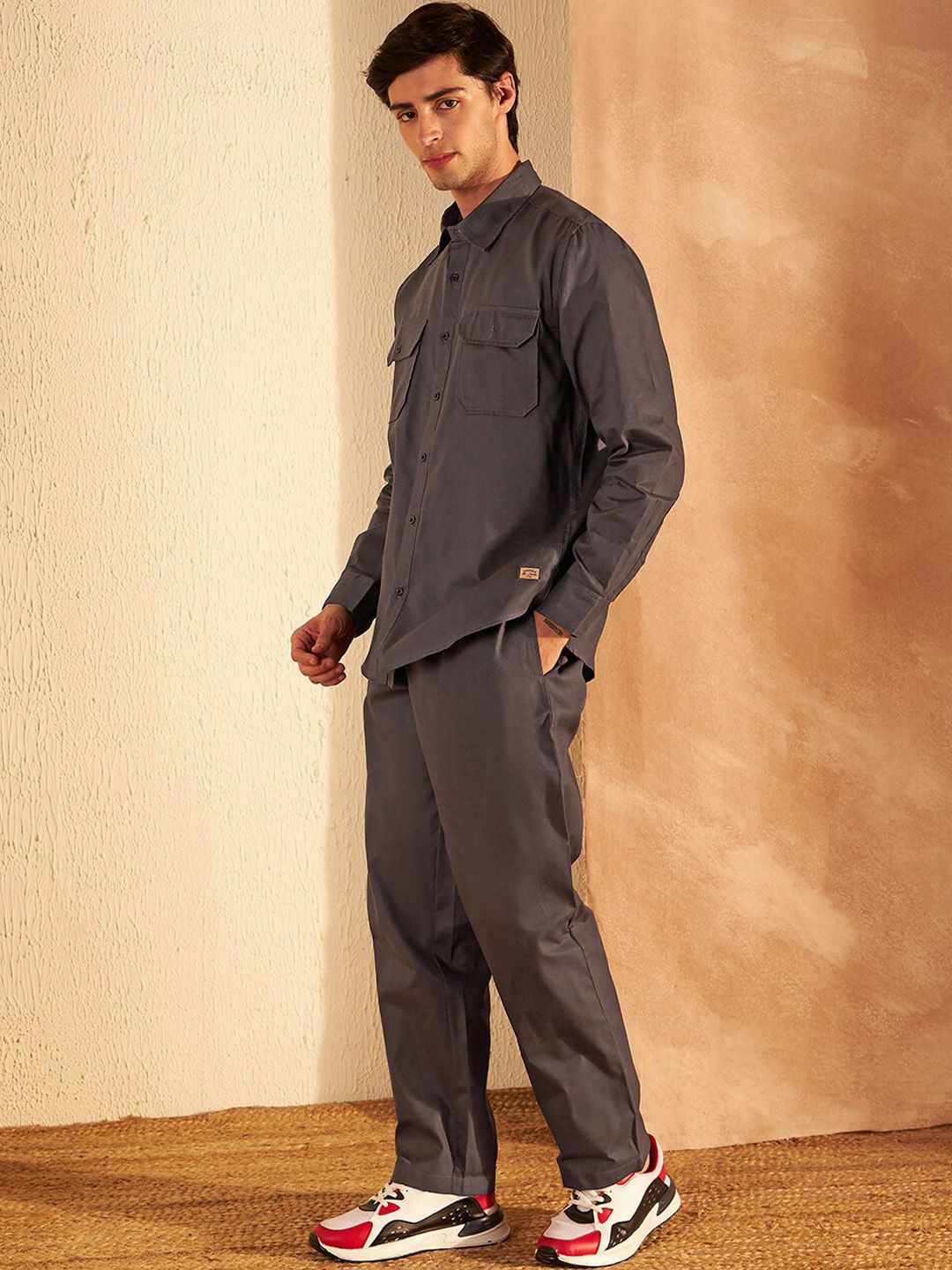 DENNISON Pure Cotton Shirt With Trousers Co-Ords