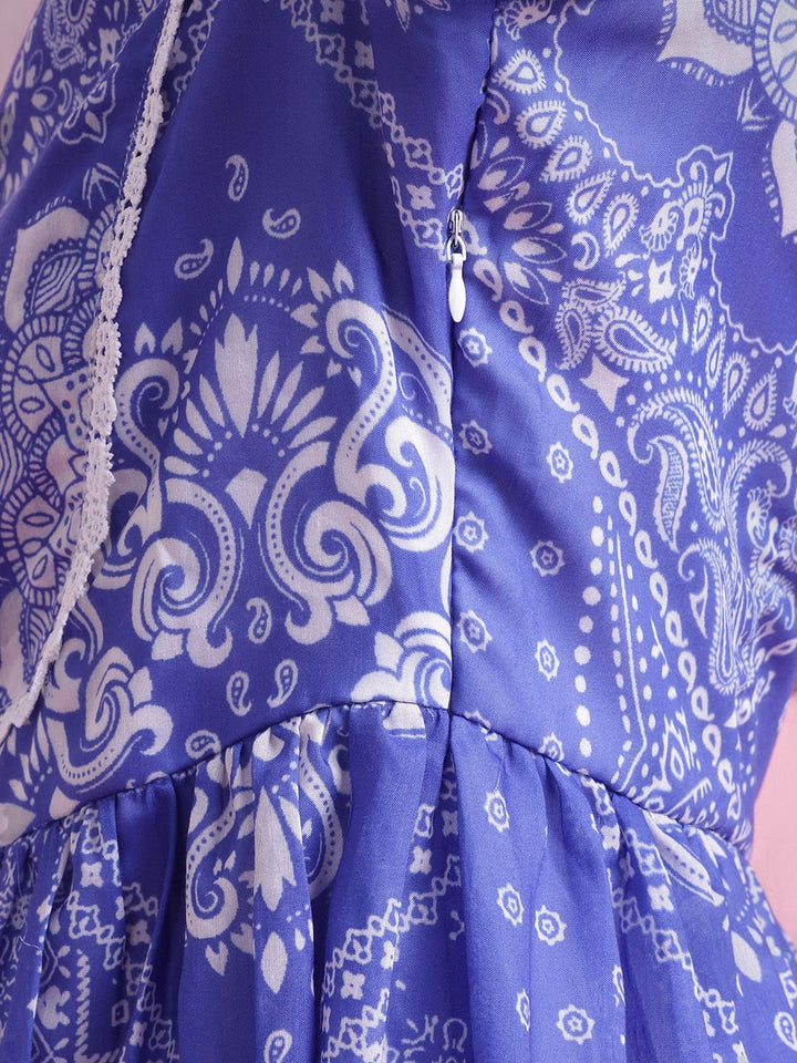 DressBerry Ethnic Motifs Print A-Line Dress