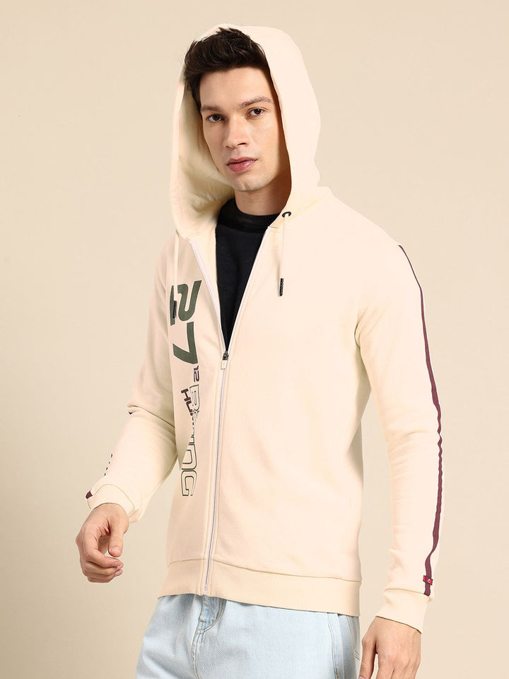 Being Human Brand Logo Printed Hooded Sweatshirt