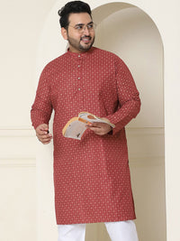 SOJANYA PLUS Motif Etnik Bercetak Kurta