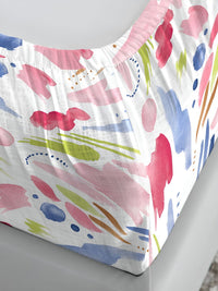MYTRIDENT Sweet Temptation Soft Comfort Fitted 210TC King Cotton 1 Fittedsheet with 2 Pillow Covers