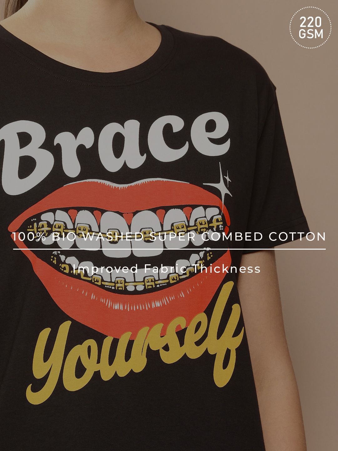 Difference of Opinion Printed Pure Cotton Boxy T-shirt