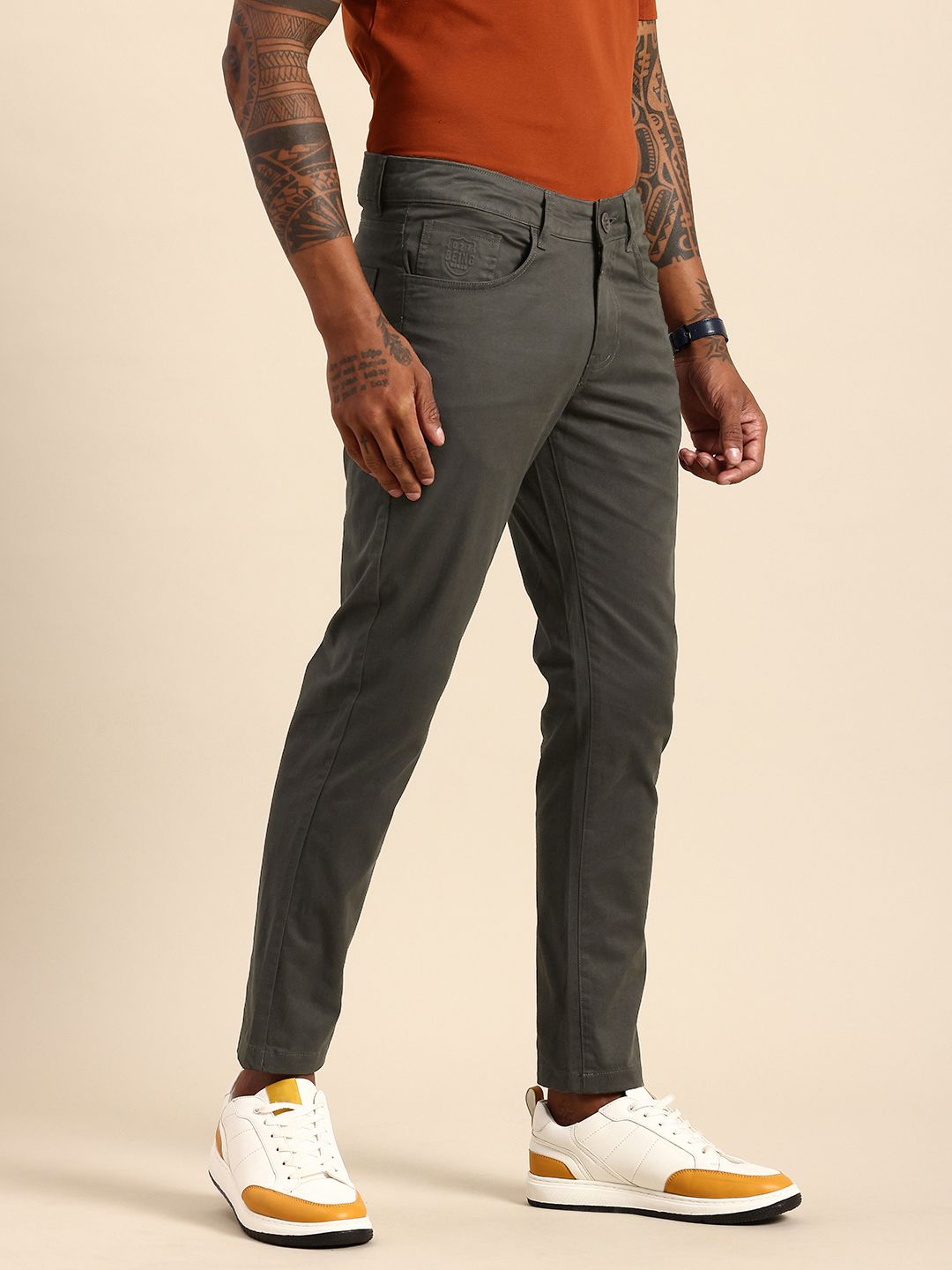 Being Human Men Classic Chinos Trousers