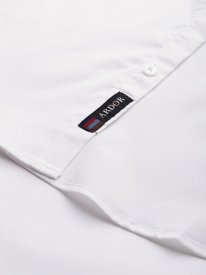 THE BEAR HOUSE Men Slim Fit Printed Pure Cotton Casual Shirt
