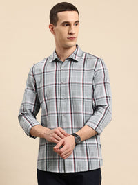 Being Human Tartan Checked Pure Cotton Shirt