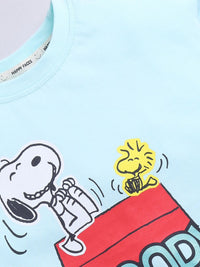 Happy Faces Boys Snoopy Print Pure Cotton T-shirt