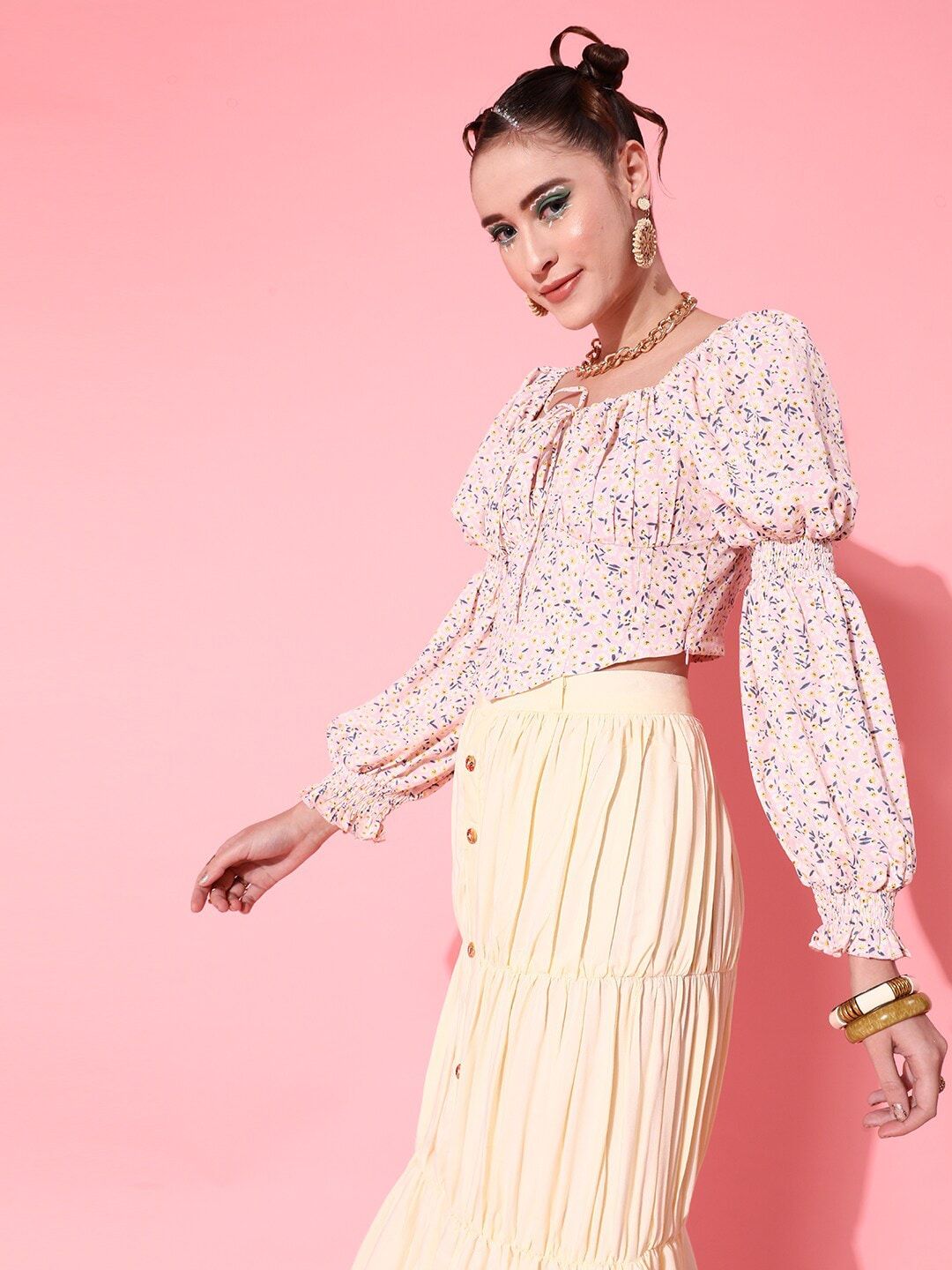 STREET 9 Pretty Pink Floral Top