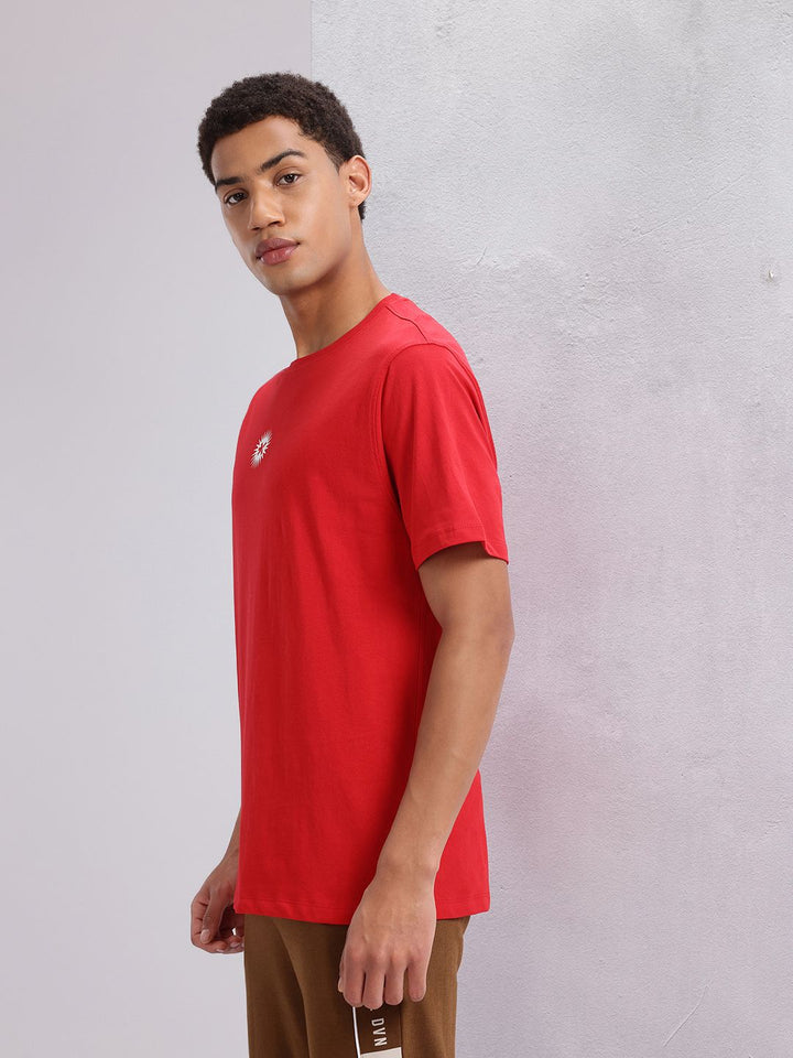 HRX by Hrithik Roshan Men Printed Pure Cotton Yoga T-shirt