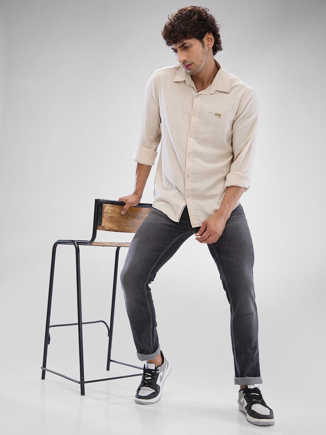 SPYKAR Men Slim Fit Opaque Casual Shirt