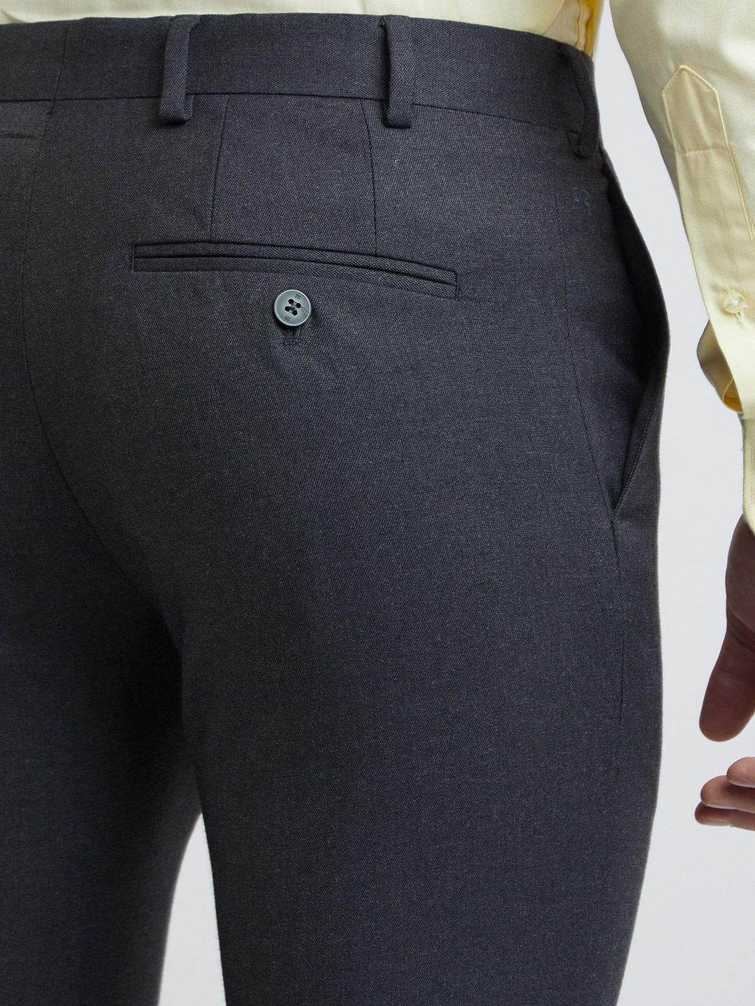 Raymond Men Solid Slim Fit Formal Trousers