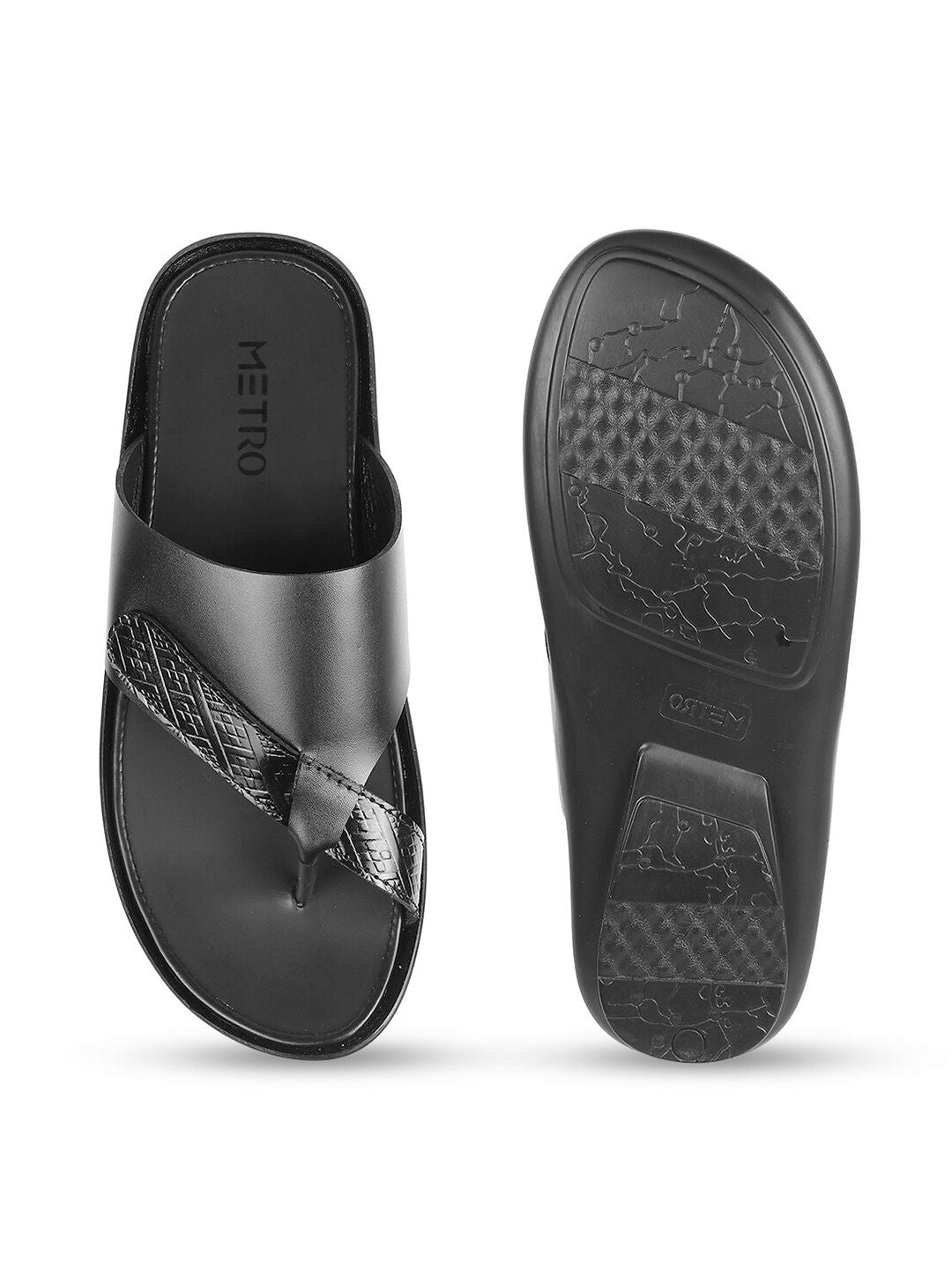 Metro Men Leather Comfort Sandals