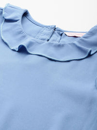 DressBerry Flutter Sleeves Ruffles Top