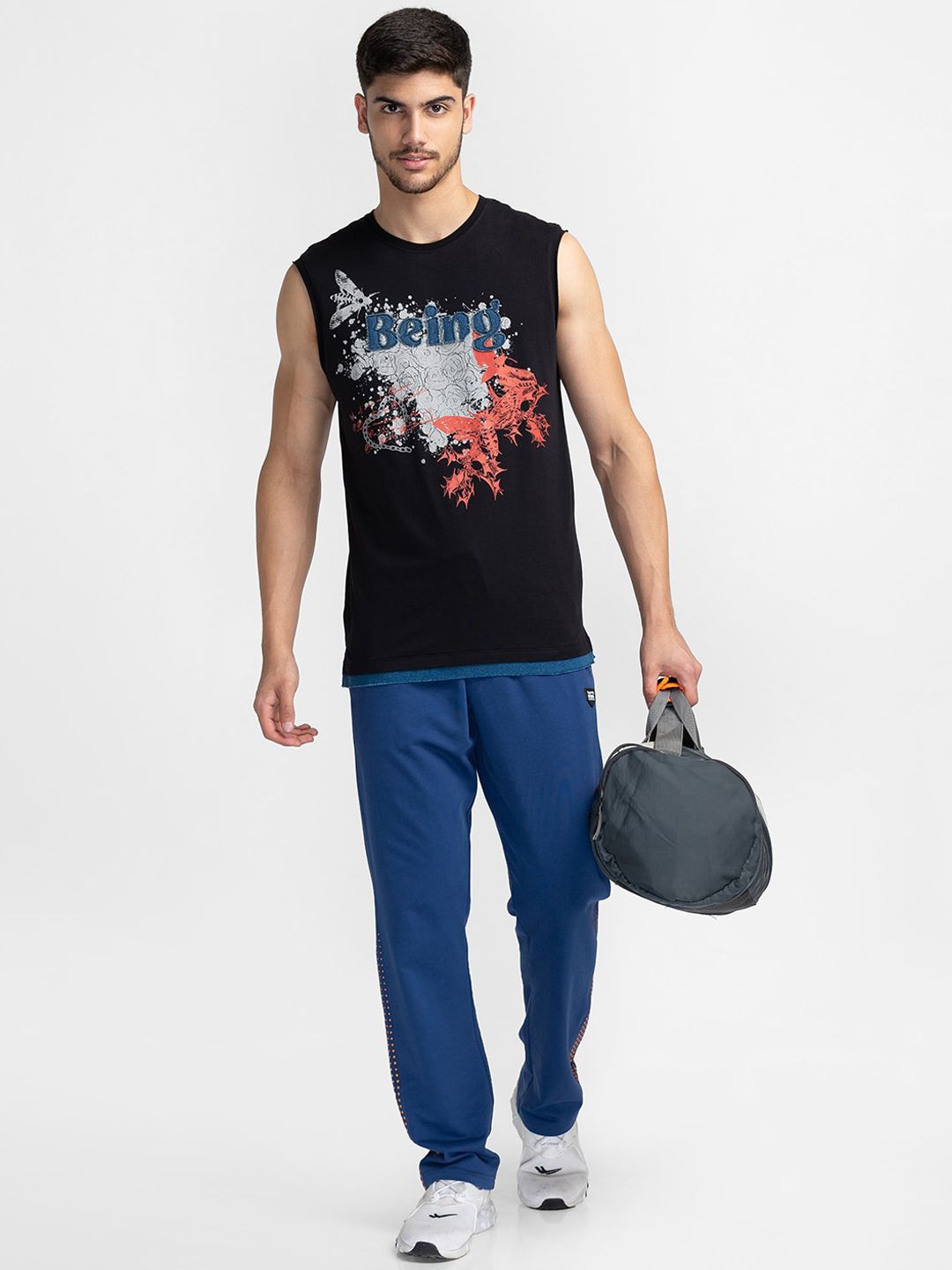 Being Human Men Cotton Regular Fit Track Pants