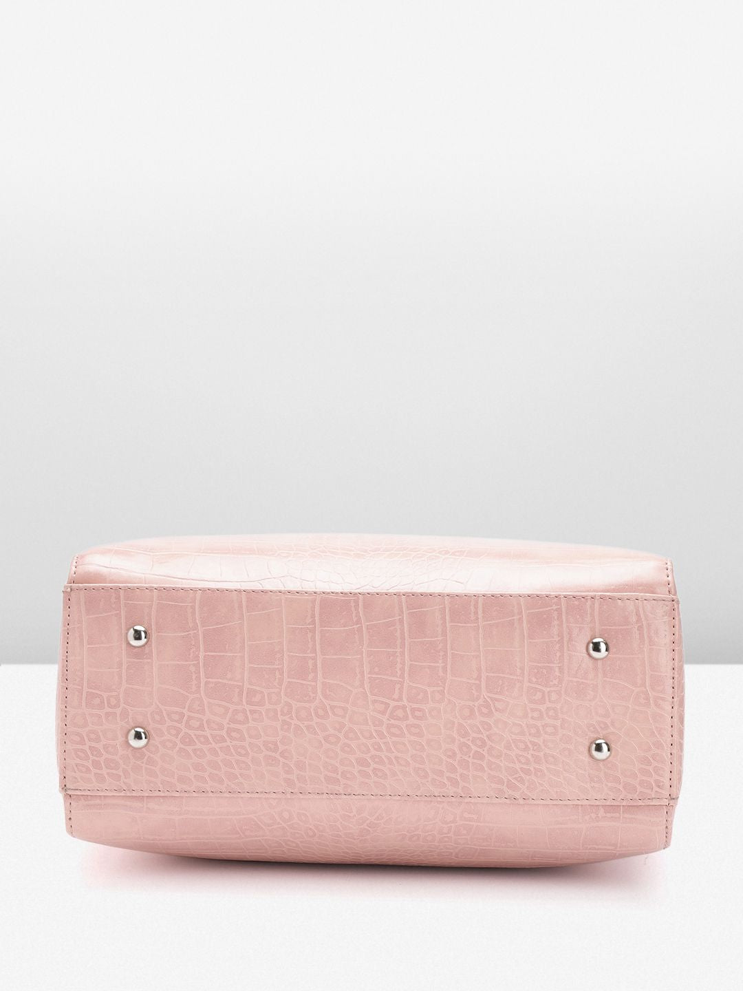 Lino Perros Women Croc Textured Structured Shoulder Bag