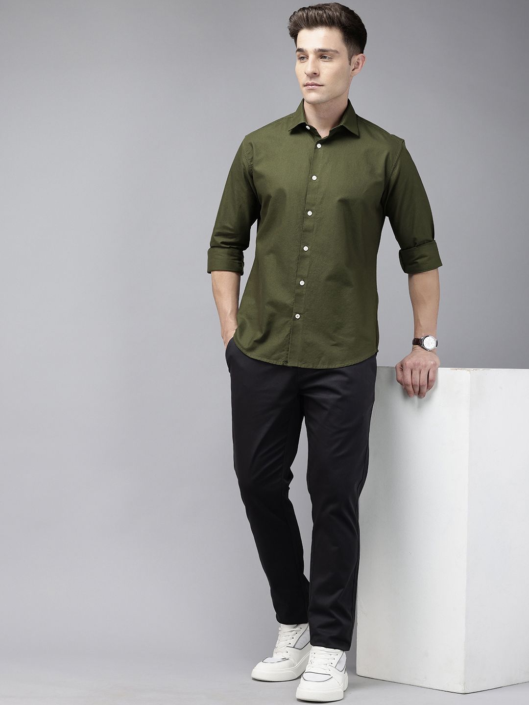 Park Avenue Pure Cotton Slim Fit Casual Shirt