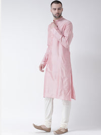 KeSah lelaki merah jambu pepejal lurus kurta