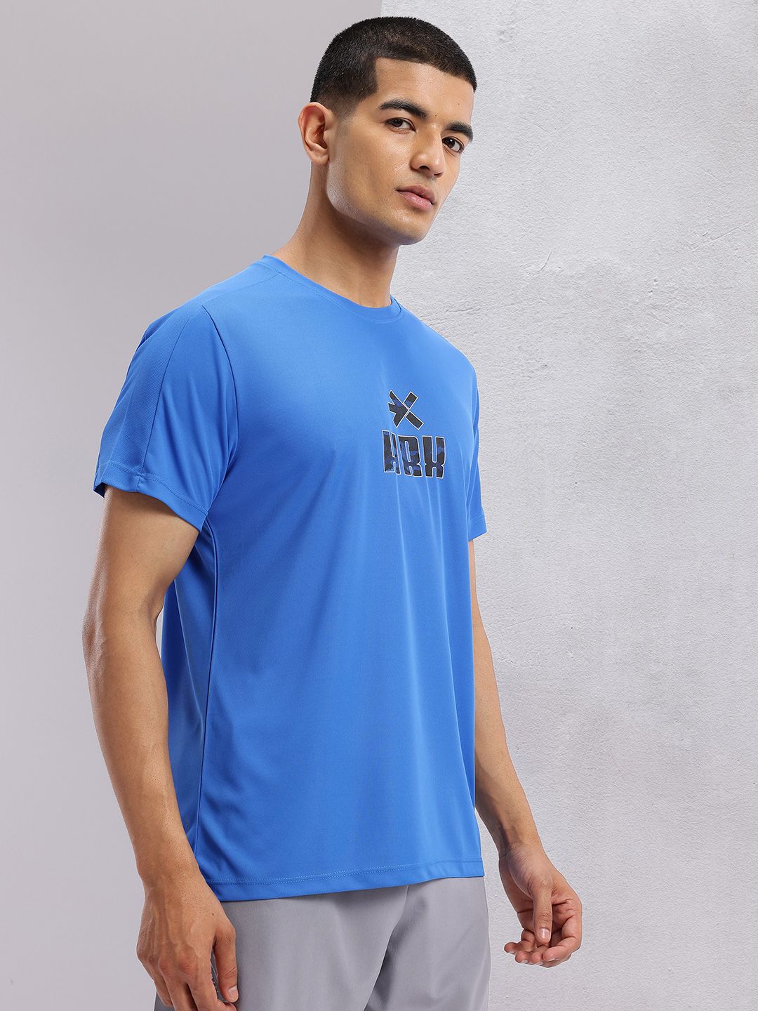 HRX by Hrithik Roshan Brand Logo Print Rapid-Dry Training T-shirt