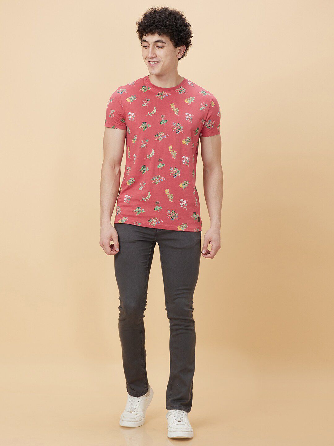Being Human Conversational Printed Round Neck Pure Cotton T-shirt